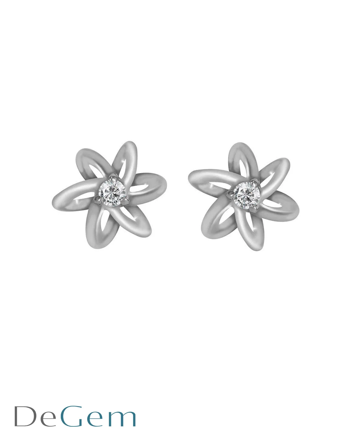 DEGEM SOLELUNA ASTRA HEXA COSMIC LOOP EARRINGS